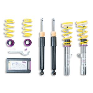 VW Golf 7R KW Gewindefahrwerk Variante 1 inox (inkl. Stilllegung f. elektr. Dämpfer)